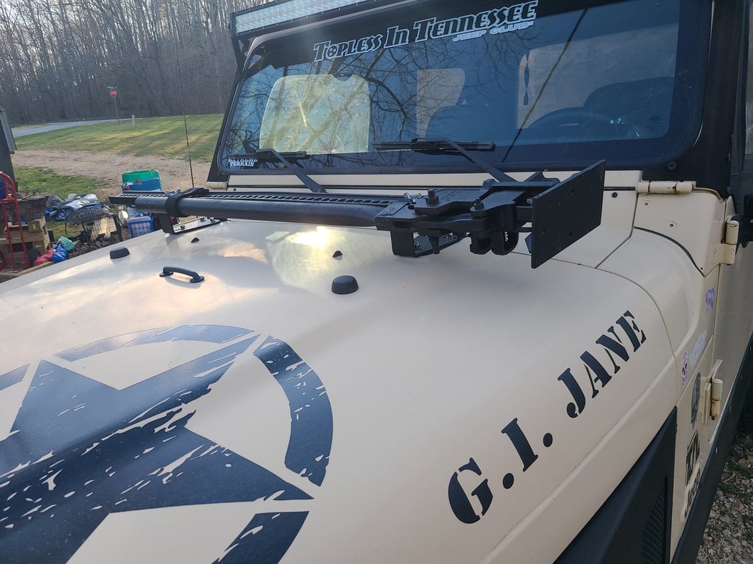 RedRock Farm Jack Hood Mount (87-06 Jeep Wrangler YJ & TJ)