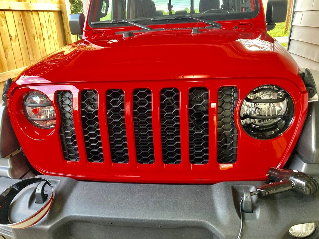 RedRock Headlight Trim; Black (20-25 Jeep Gladiator JT)