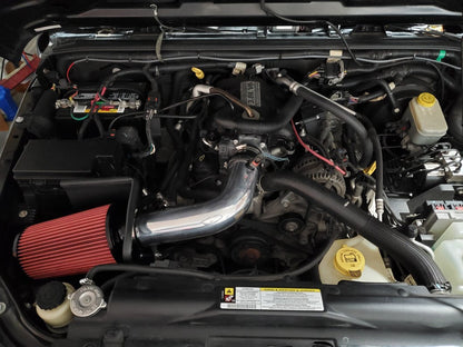 RedRock Cold Air Intake; Polished (07-11 3.8L Jeep Wrangler JK)