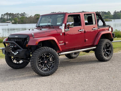 RedRock Hood Catch Kit; Chrome (07-18 Jeep Wrangler JK)