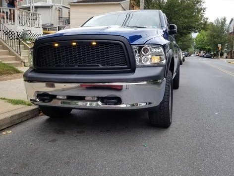 RedRock Baja Upper Replacement Grille; Matte Black (09-12 RAM 1500)