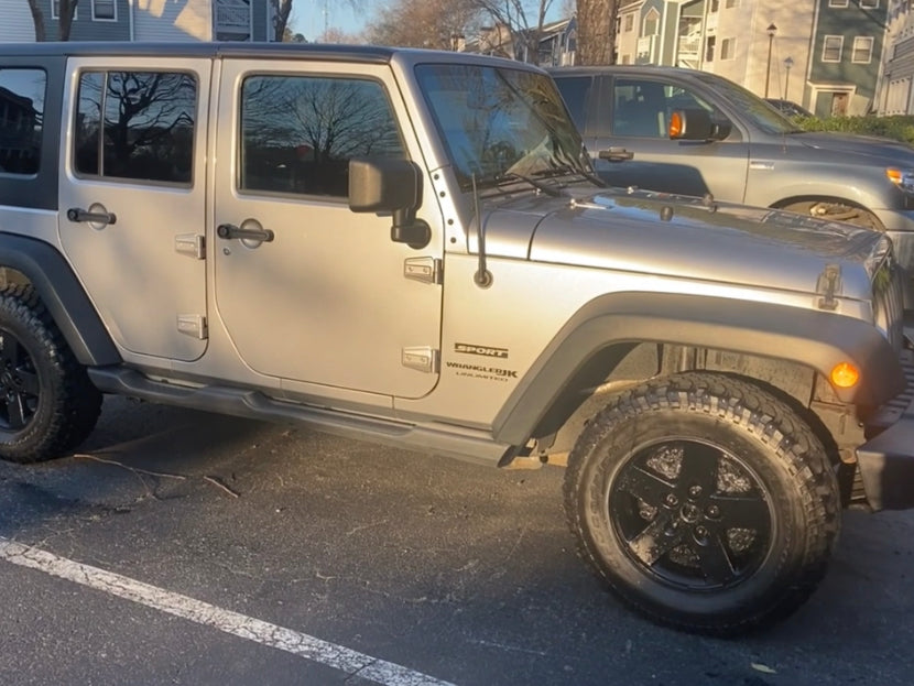 RedRock Molded ABS OE Style Side Step Bars (07-18 Jeep Wrangler JK 4-Door)