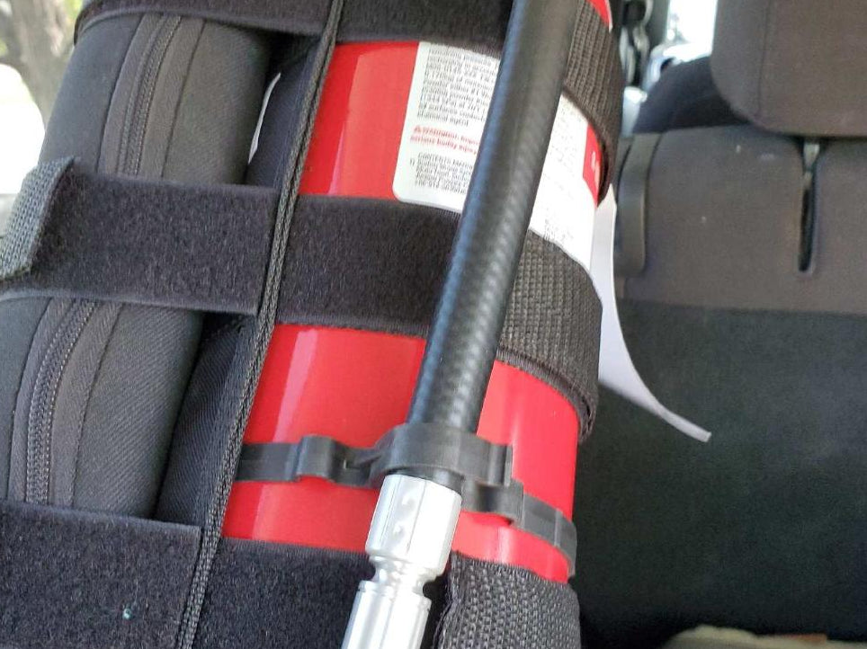 RedRock Fire Extinguisher Holder; Large (07-18 Jeep Wrangler JK)