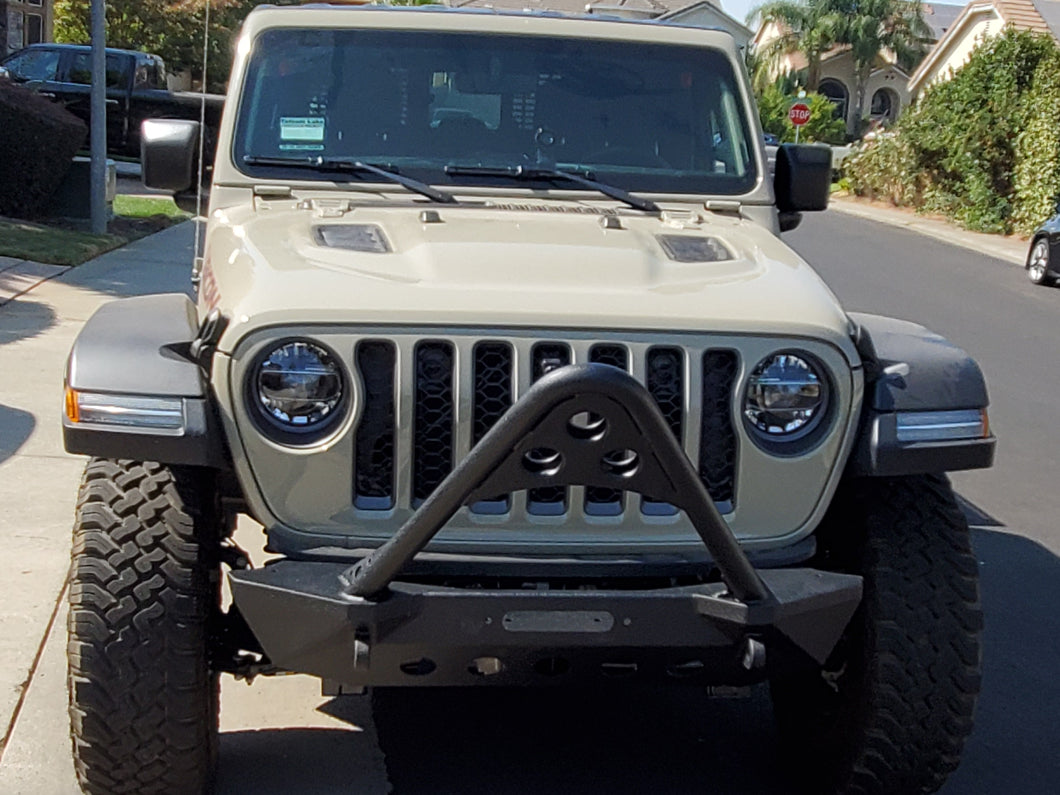 RedRock Stubby Winch Front Bumper with Stinger Bar (20-25 Jeep Gladiator JT)