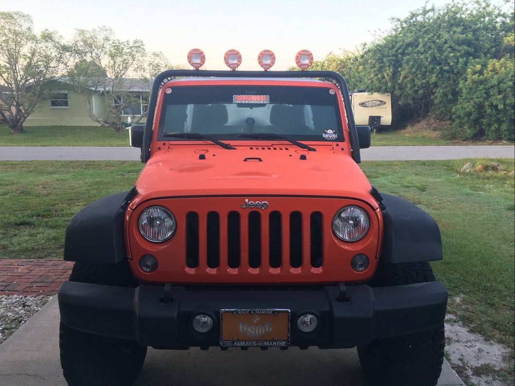 RedRock Light Bar; Gloss Black (07-18 Jeep Wrangler JK)