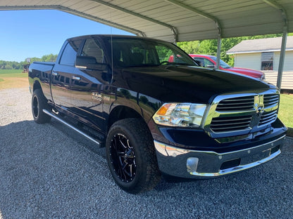 RedRock Window Deflectors; Front and Rear; Smoked (09-18 RAM 1500 Crew Cab)