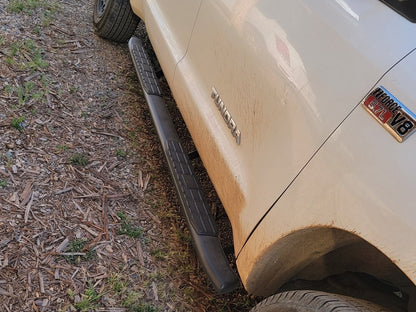 RedRock PNC Side Step Bars; Textured Black (07-21 Tundra Double Cab)