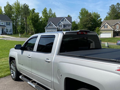 RedRock Rear Truck Cab Spoiler; Matte Black (14-18 Silverado 1500 Double Cab, Crew Cab)
