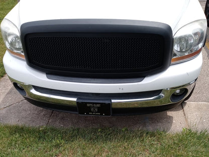 RedRock Mesh Upper Replacement Grille; Matte Black (06-08 RAM 1500)