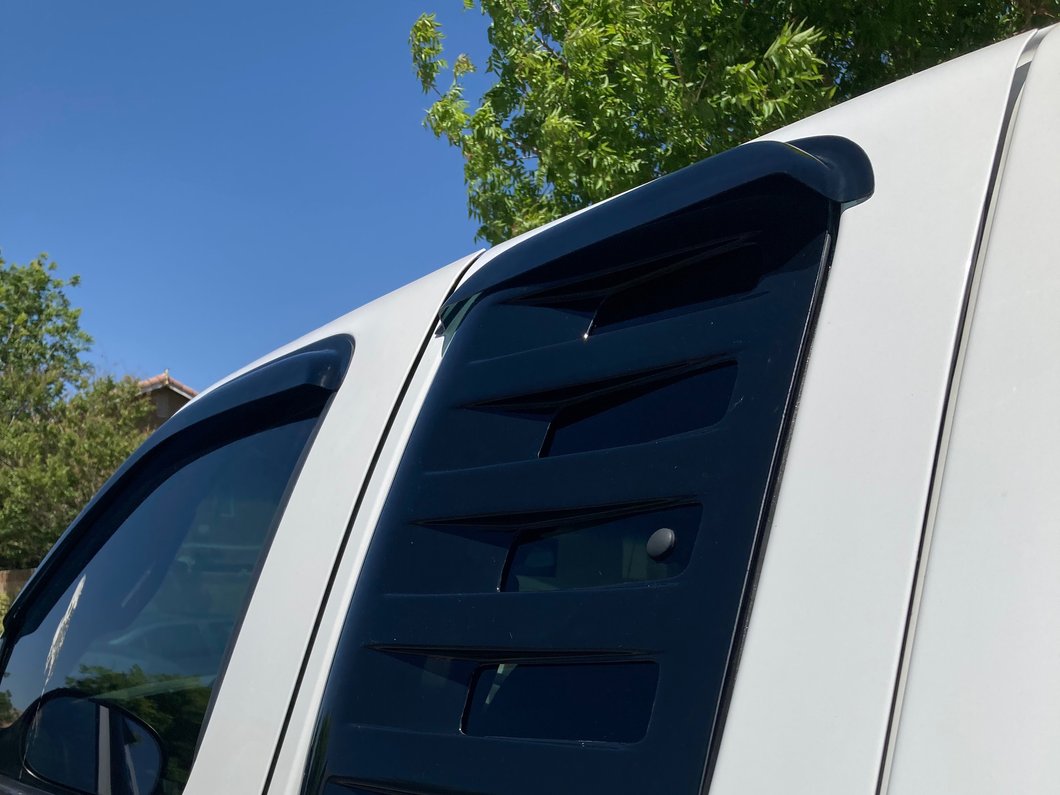 RedRock Window Deflectors; Front and Rear; Smoked (97-03 F-150 SuperCab)
