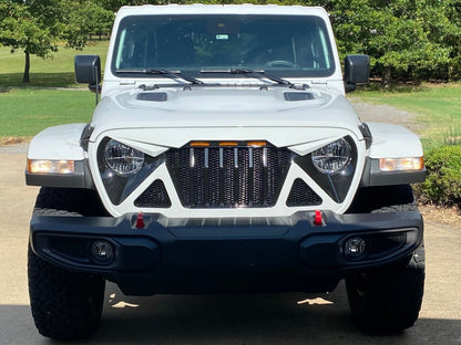 RedRock Predator Grille with Amber LED (18-25 Jeep Wrangler JL w/o TrailCam)