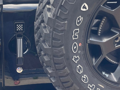 RedRock Aluminum Door and Tailgate Handle Set; Stars and Stripes (07-18 Jeep Wrangler JK 4-Door)