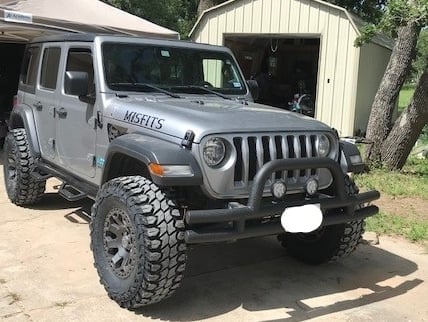 RedRock Tubular Front Bumper; Textured Black (18-25 Jeep Wrangler JL)