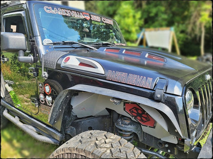 RedRock Avenger Heat Dispersion Hood; Unpainted (07-18 Jeep Wrangler JK)