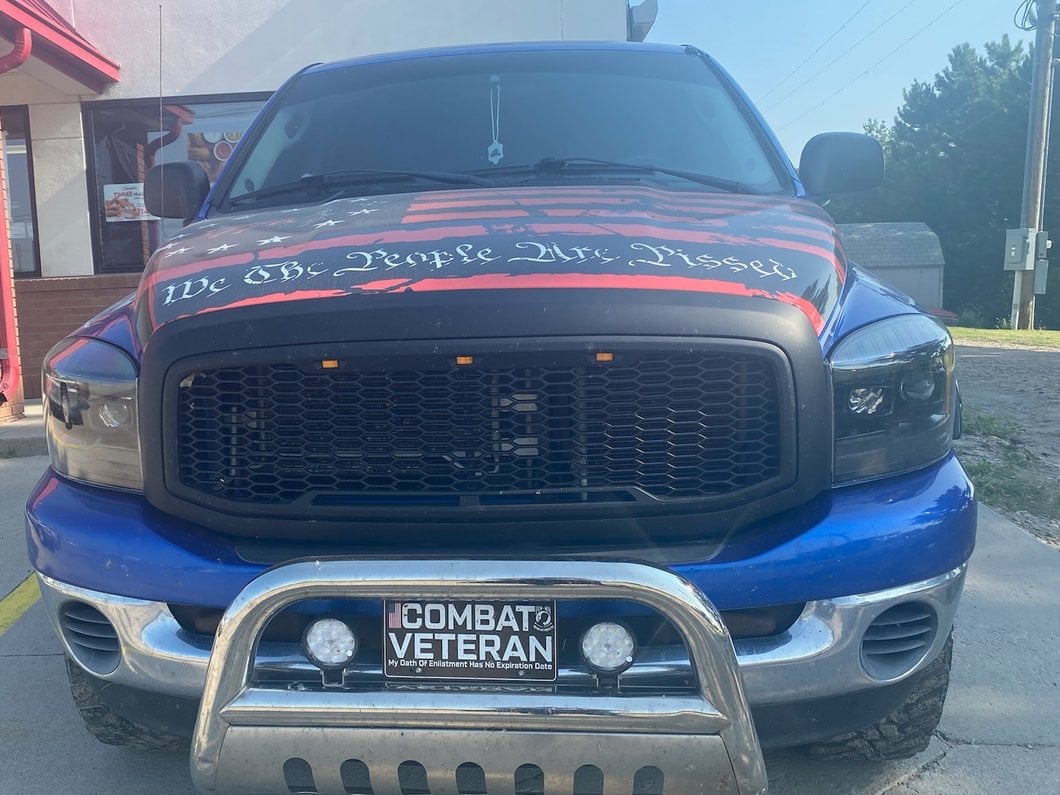RedRock Baja Upper Replacement Grille; Matte Black (06-08 RAM 1500)