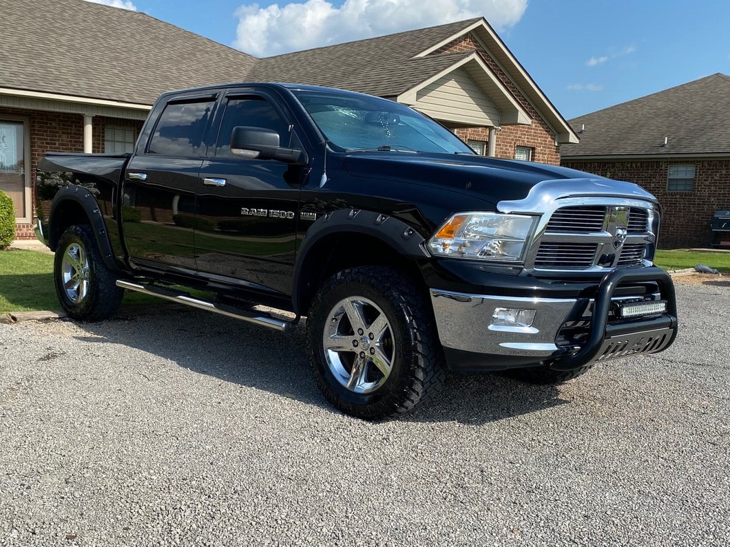 RedRock Pocket Style Fender Flares; Textured Black (09-18 RAM 1500, Excluding Rebel)