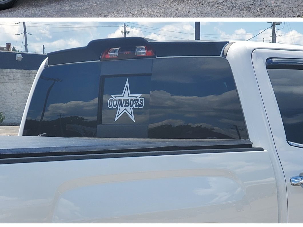 RedRock Rear Truck Cab Spoiler; Matte Black (14-18 Sierra 1500 Double Cab, Crew Cab)