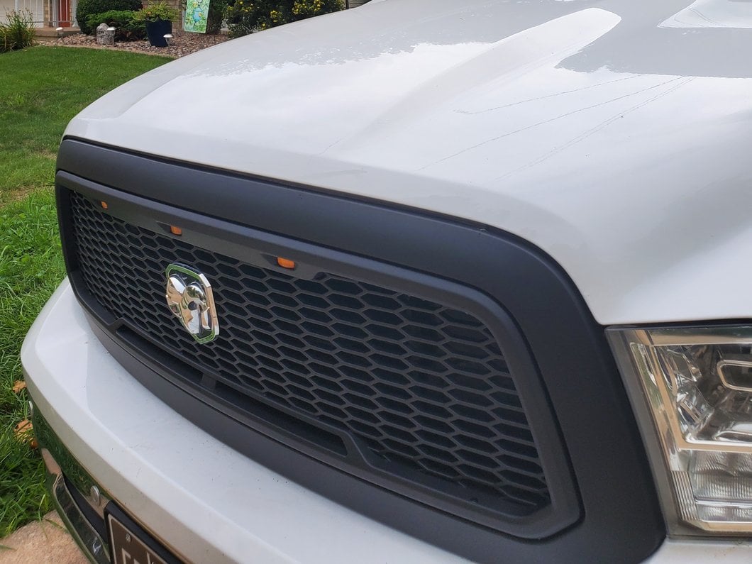 RedRock Baja Upper Replacement Grille; Matte Black (13-18 RAM 1500, Excluding Rebel)
