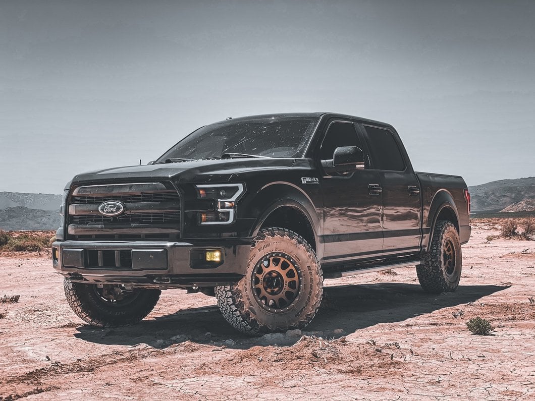 RedRock Upper Replacement Grille; Gloss Black (15-17 F-150, Excluding Raptor)