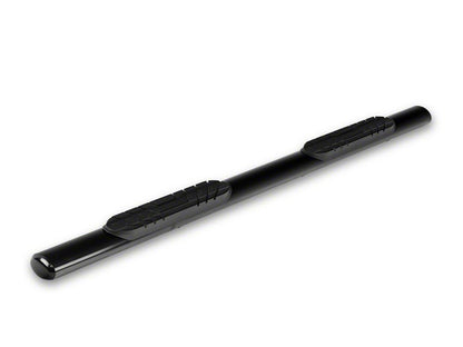 RedRock 4-Inch Oval Straight Side Steps; Black (21-25 Tahoe)