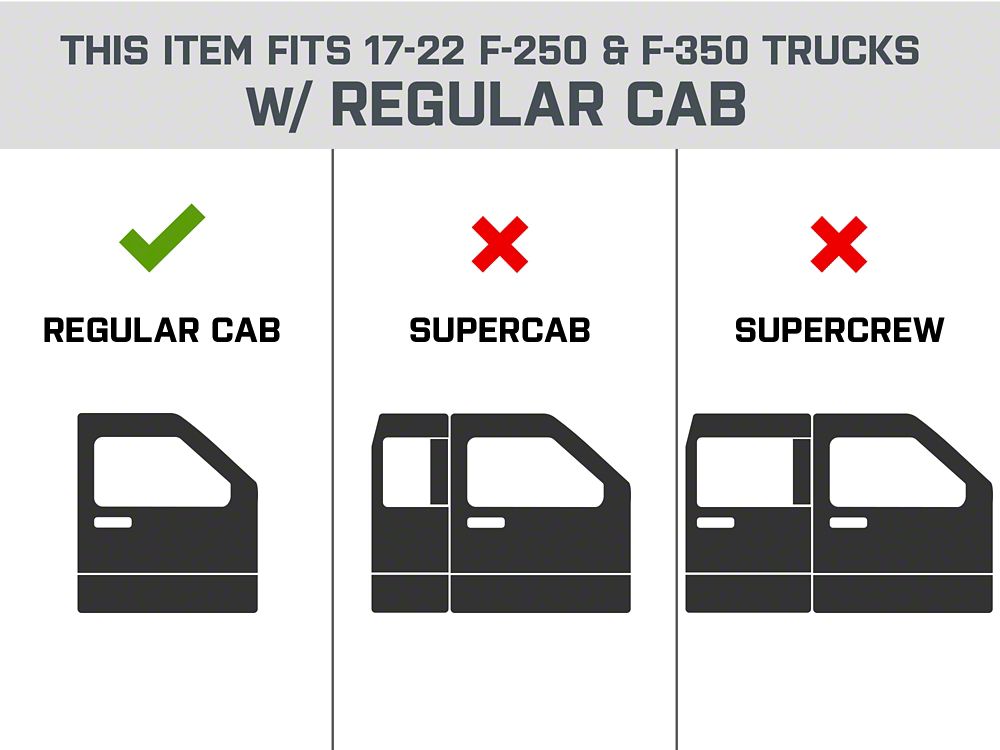 RedRock HD Drop Side Step Bars (17-25 F-350 Super Duty Regular Cab)