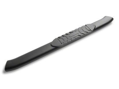 RedRock 5-Inch Oval Bent End Side Step Bars; Black (21-25 Bronco 2-Door)