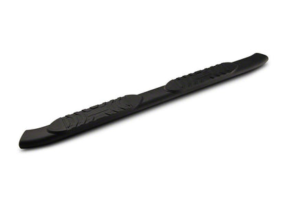 RedRock 5-Inch Oval Bent End Side Step Bars; Black (21-25 Bronco 4-Door)