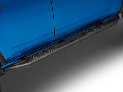RedRock Side Armor with Step Pads; Textured Black (21-25 Bronco 4-Door)