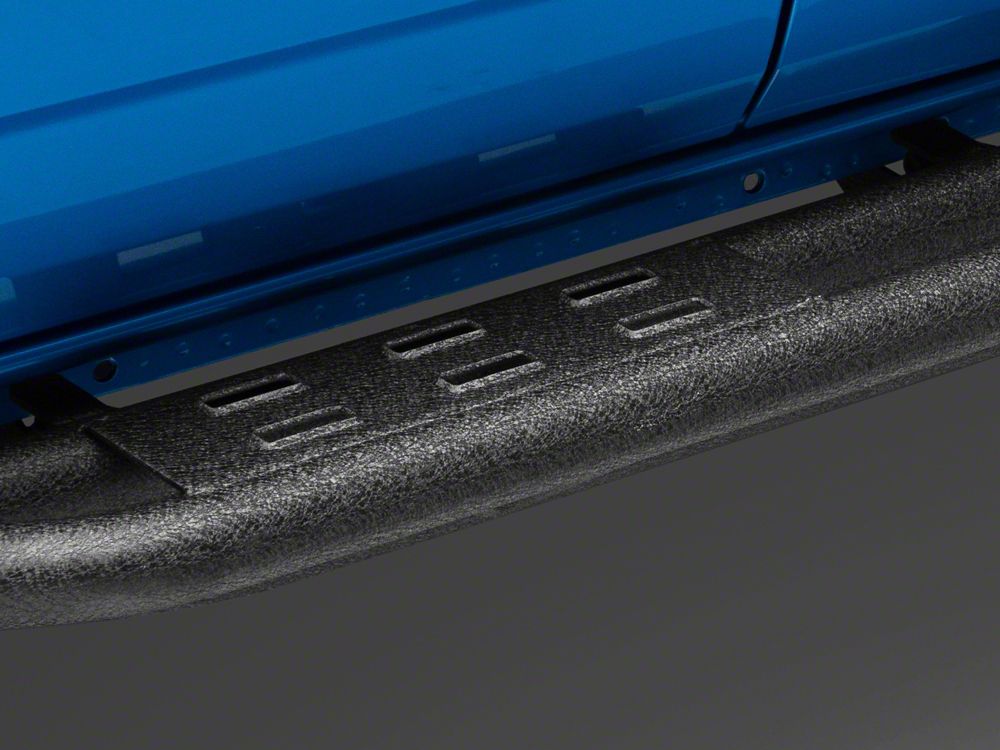 RedRock Side Armor with Step Pads; Textured Black (21-25 Bronco 4-Door)