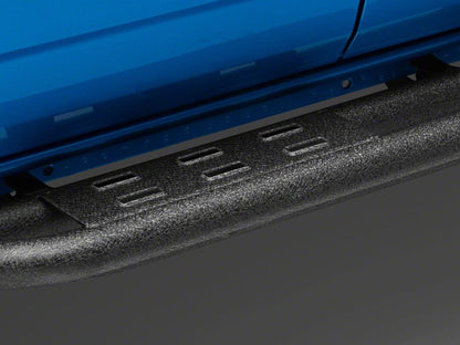 RedRock Side Armor with Step Pads; Textured Black (21-25 Bronco 4-Door)