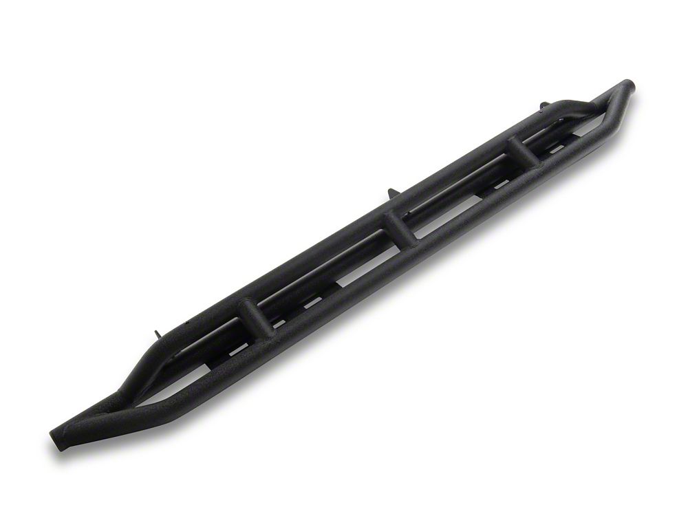 RedRock Side Armor with Step Pads; Textured Black (21-25 Bronco 4-Door)