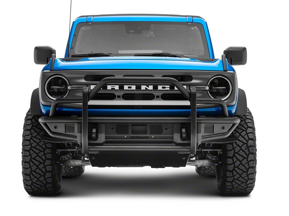 RedRock HD Tubular Front Bumper with Grille Guard and Skid Plate (21-25 Bronco, Excluding Raptor)