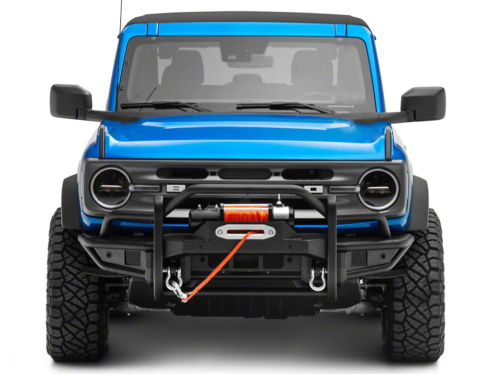 RedRock HD Tubular Front Winch Mount Bumper and Grille Guard (21-25 Bronco, Excluding Raptor)