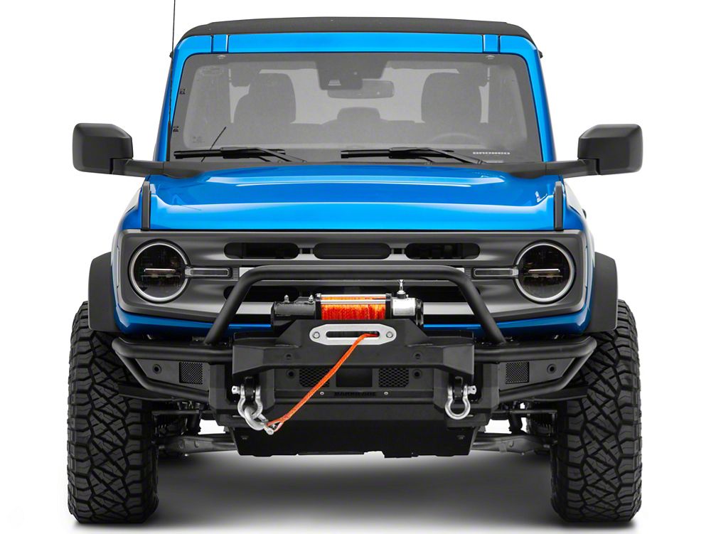 RedRock HD Tubular Front Winch Mount Bumper and Skid Plate (21-25 Bronco, Excluding Raptor)