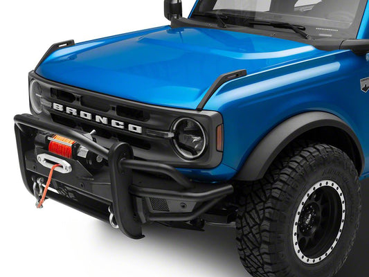 RedRock HD Tubular Front Winch Mount Bumper with Grille Guard and Skid Plate (21-25 Bronco, Excluding Raptor)