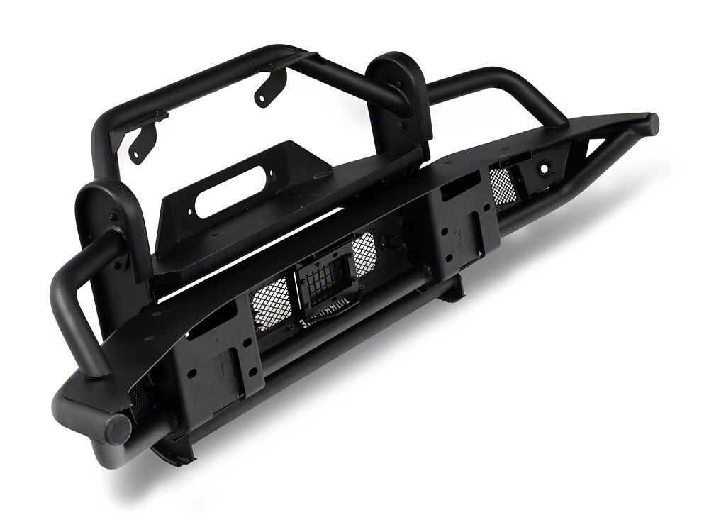 RedRock HD Tubular Front Winch Mount Bumper with Grille Guard and Skid Plate (21-25 Bronco, Excluding Raptor)