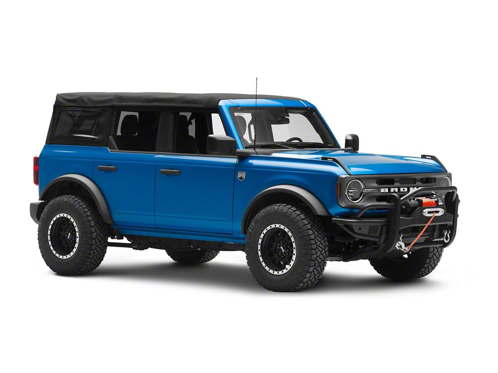 RedRock HD Tubular Front Winch Mount Bumper with Grille Guard and Skid Plate (21-25 Bronco, Excluding Raptor)