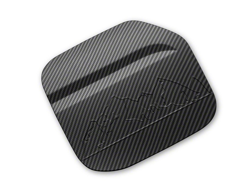 RedRock Fuel Door Cover; Matte Carbon Design (21-25 Bronco, Excluding Raptor)