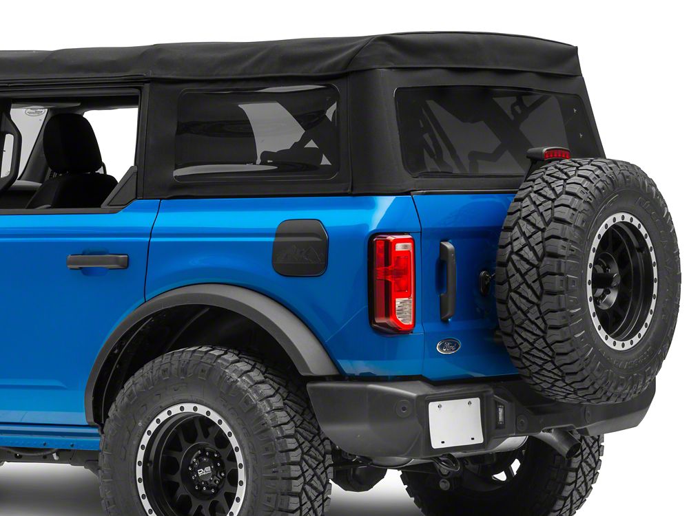 RedRock Fuel Door Cover; Matte Black (21-25 Bronco, Excluding Raptor)