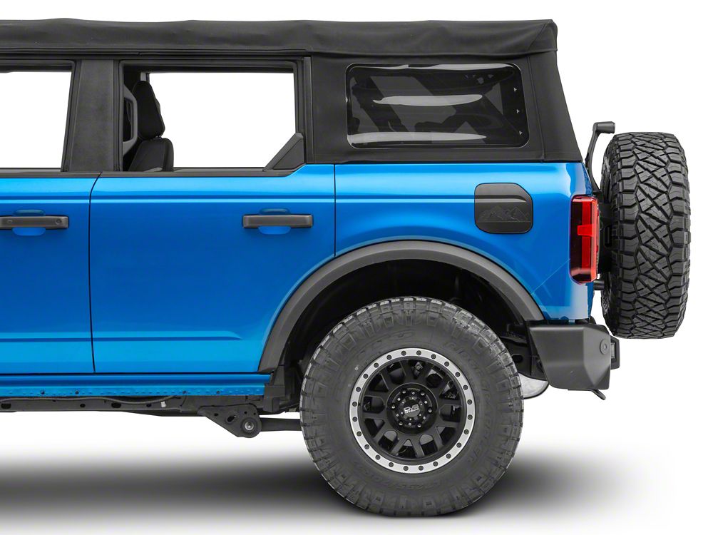 RedRock Fuel Door Cover; Matte Black (21-25 Bronco, Excluding Raptor)