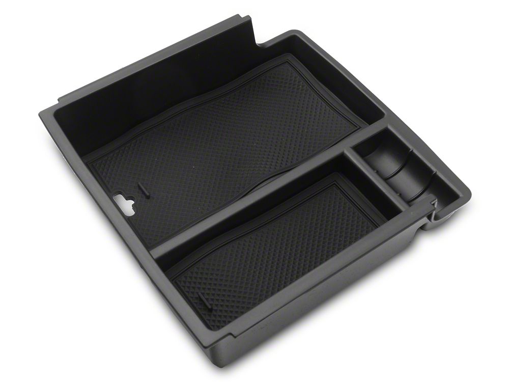 RedRock Arm Rest Lower Storage Tray; Rubber Coated (21-25 Bronco)