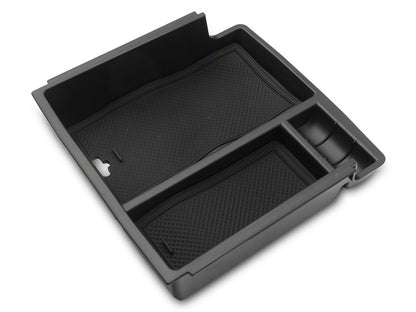 RedRock Arm Rest Lower Storage Tray; Rubber Coated (21-25 Bronco)