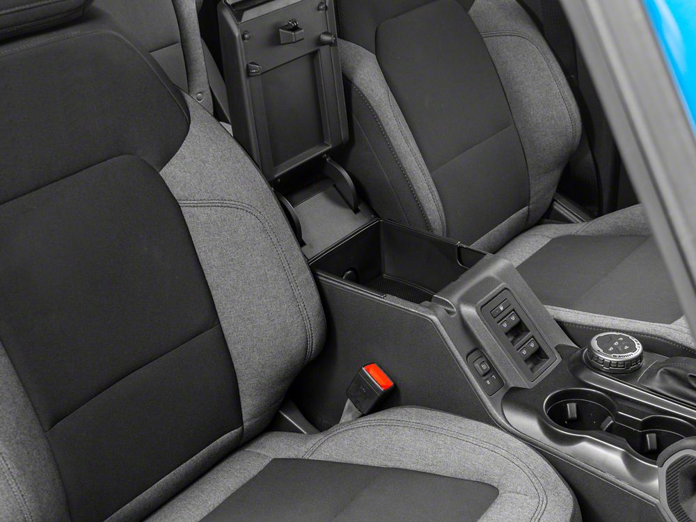 RedRock Arm Rest Storage Tray Set; Rubber Coated (21-25 Bronco)