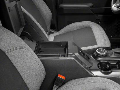 RedRock Arm Rest Storage Tray Set; Rubber Coated (21-25 Bronco)