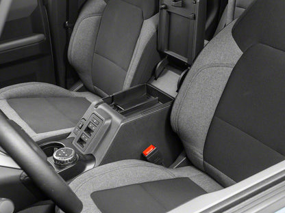RedRock Arm Rest Storage Tray Set; Rubber Coated (21-25 Bronco)