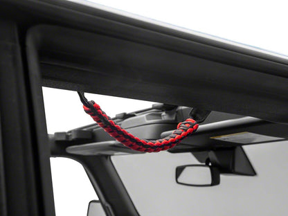 RedRock Paracord Grab Handles; Red (21-25 Bronco)