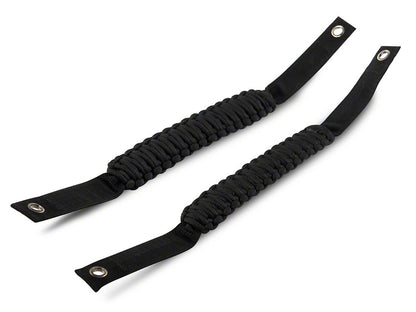 RedRock Paracord Grab Handles; Black (21-25 Bronco)