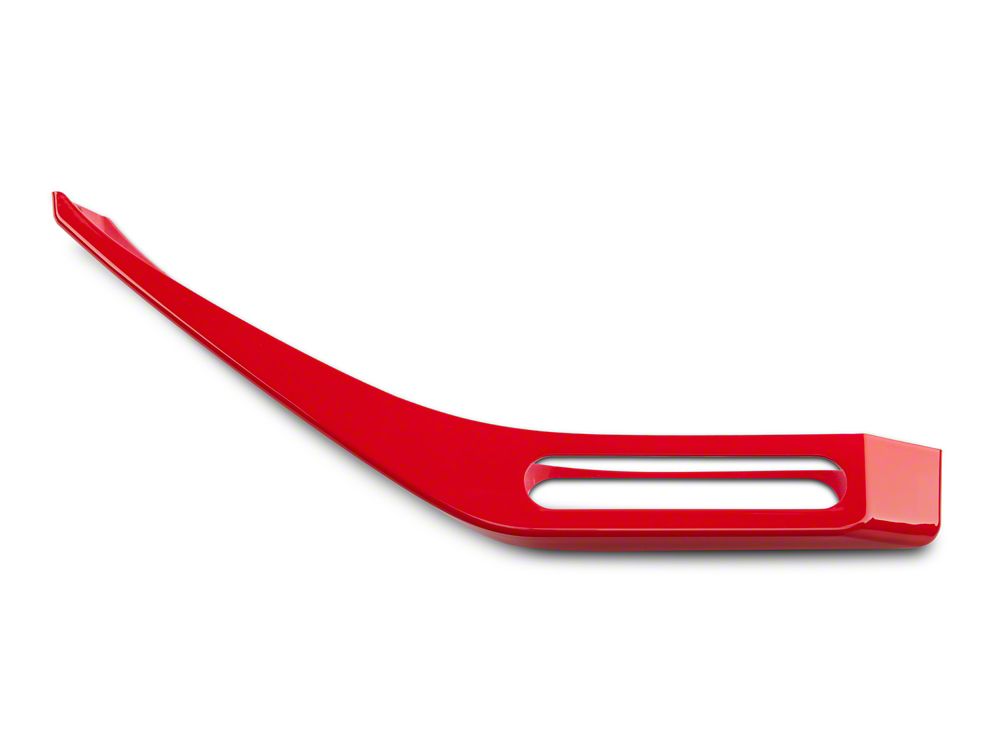 RedRock Hood Catch Trim; Red (21-25 Bronco)