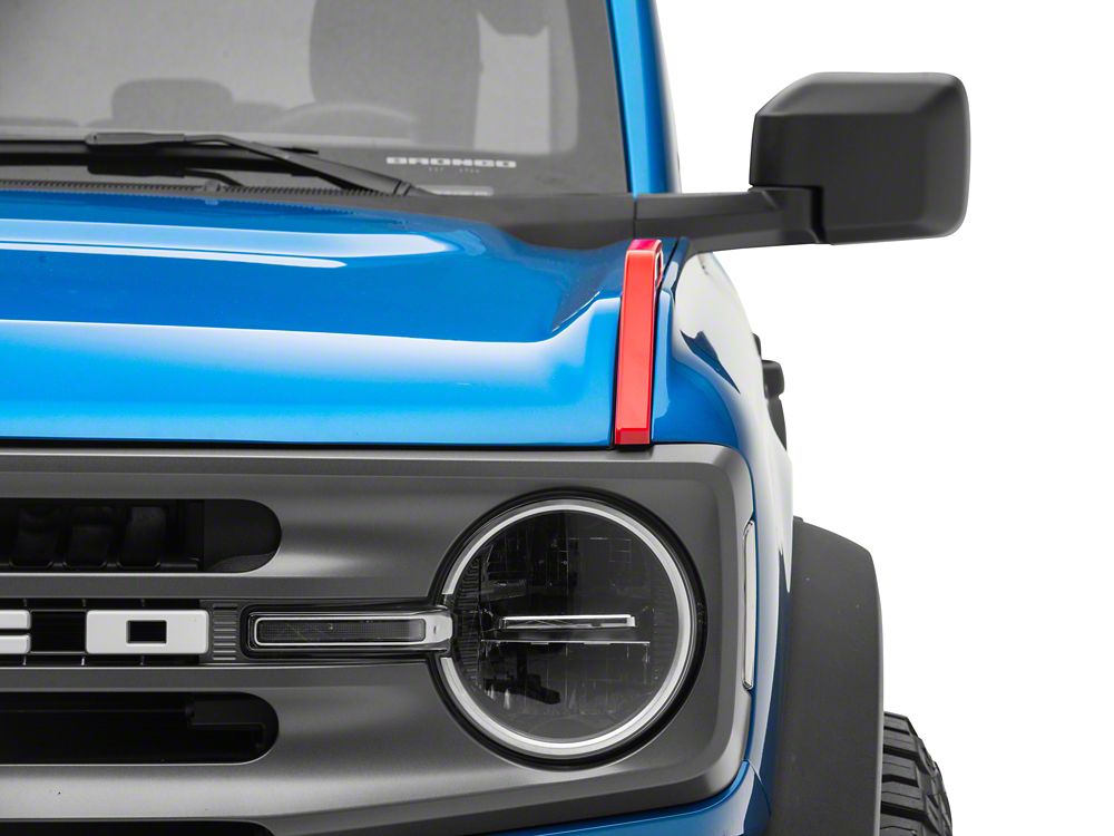 RedRock Hood Catch Trim; Red (21-25 Bronco)