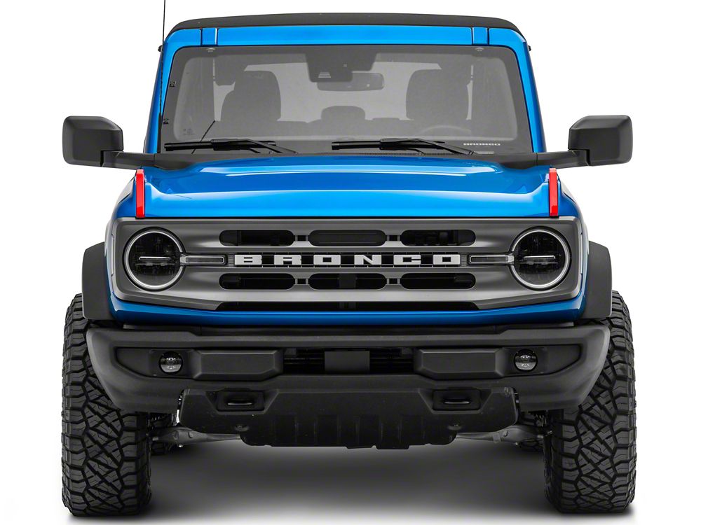RedRock Hood Catch Trim; Red (21-25 Bronco)